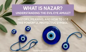 Mehrere blaue Nazar-Amulette, die Schutz symbolisieren. Das tiefe blau bedeutung spirituell, schützt vor bösem Blick.